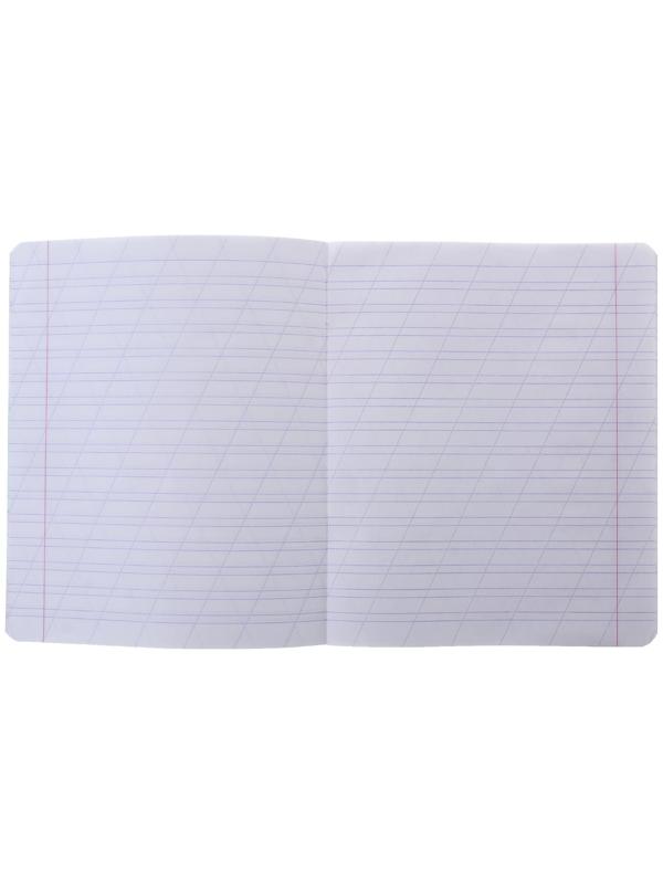 Тетрадь 12 листoв косая линейка 