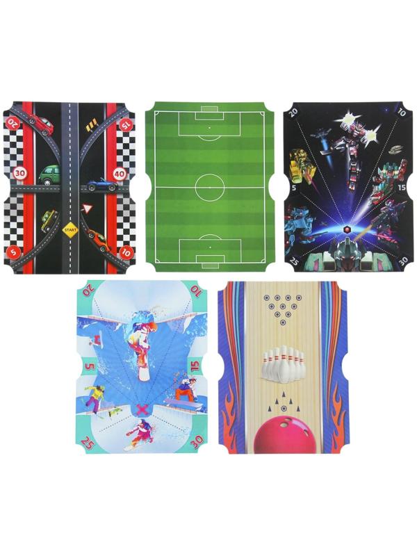 Настольный бильярд «6 в 1: бильярд, стикбол, стикбоулинг, стик гольф, фингербол»