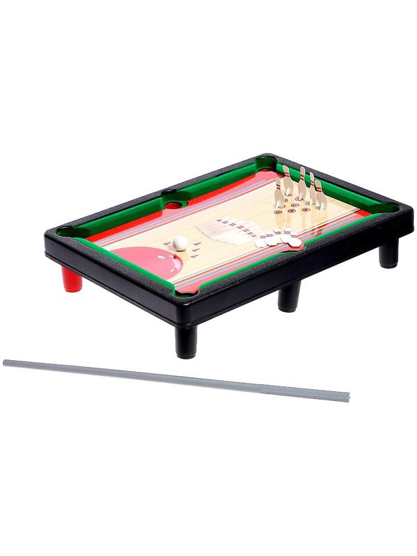 Настольный бильярд «6 в 1: бильярд, стикбол, стикбоулинг, стик гольф, фингербол»