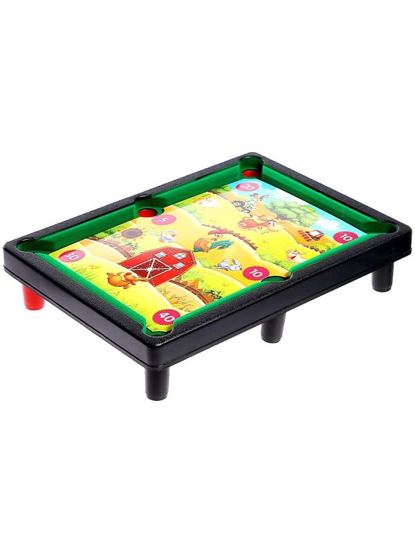 Настольный бильярд «6 в 1: бильярд, стикбол, стикбоулинг, стик гольф, фингербол»