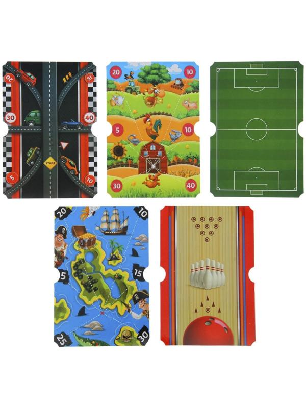 Настольный бильярд «6 в 1: бильярд, стикбол, стикбоулинг, стик гольф, фингербол»