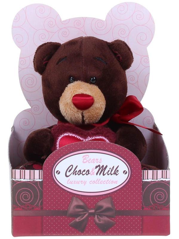 Мягкая игрушка Choco, с сердцем