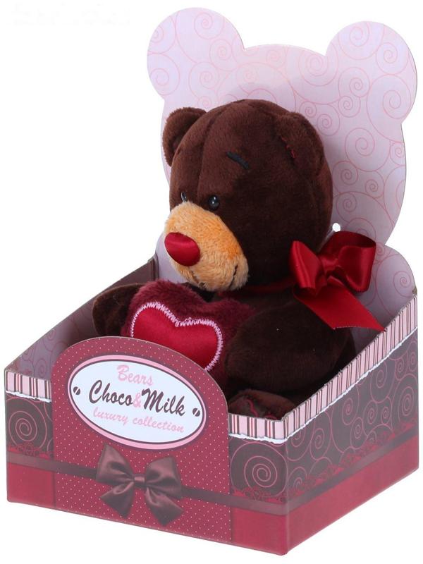 Мягкая игрушка Choco, с сердцем
