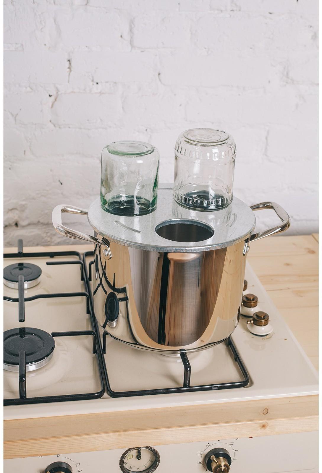 Приспособление для фиксации стеклянных банок при стерилизации, d (отверстия)= 82 мм