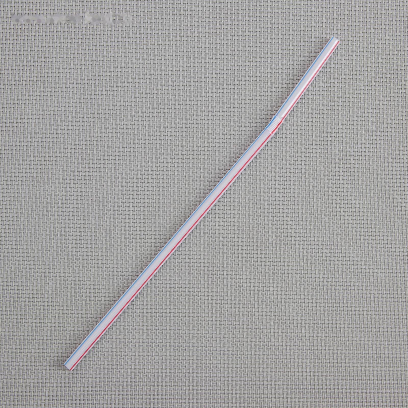 Набор трубочек одноразовых для коктейля Доляна, 0,5×21 см, 50 шт, с гофрой, в полоску