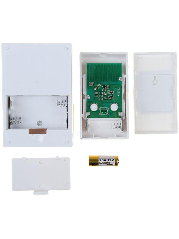 Звонок Luazon LZDV-02, беспроводной, 2хAА (не в комплекте), LR23A, МИКС