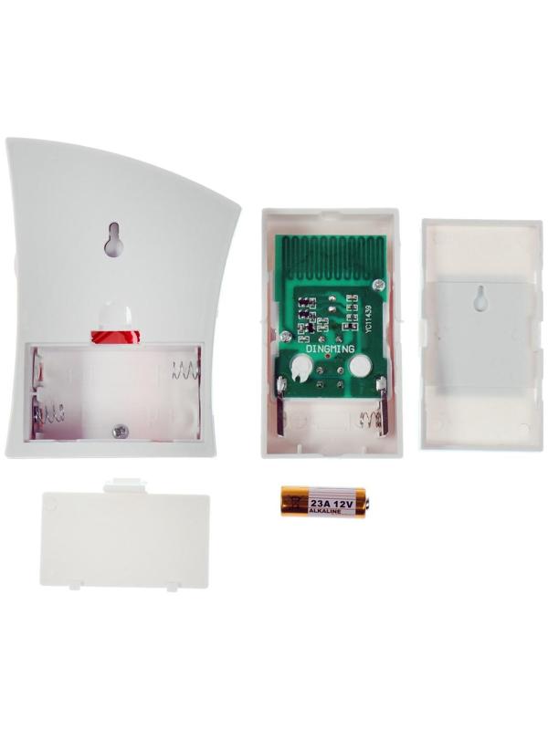 Звонок Luazon LZDV-15, беспроводной, 2хAА (не в комплекте), LR23A, бело-голубой