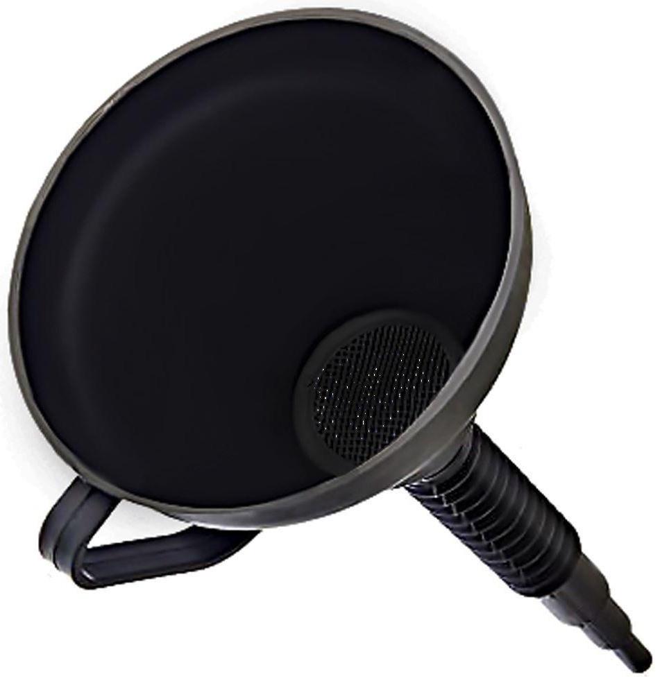 Воронка для ГСМ с сеткой, диаметр 130 мм, высота 360 мм, съемный гибкий носик