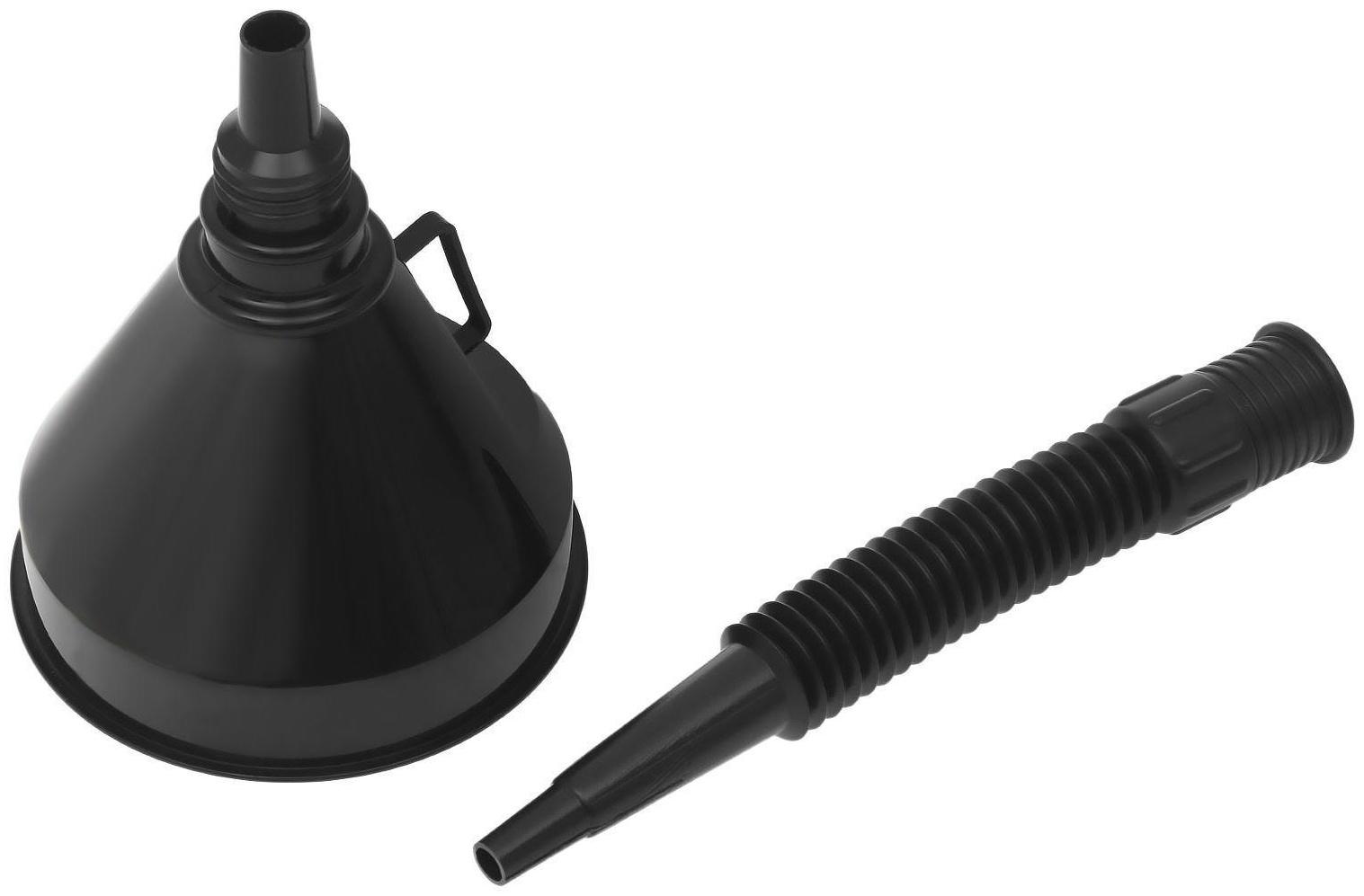 Воронка для ГСМ с сеткой, диаметр 130 мм, высота 360 мм, съемный гибкий носик