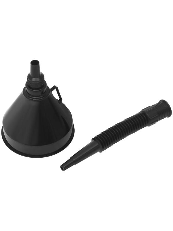 Воронка для ГСМ с сеткой, диаметр 130 мм, высота 360 мм, съемный гибкий носик