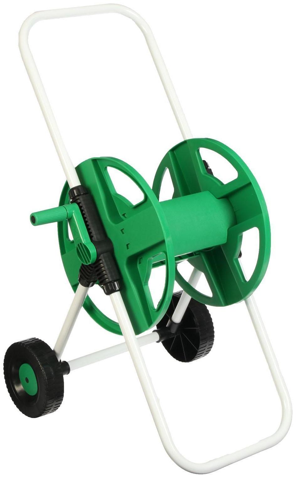 Катушка для шланга до 40 метров, на колёсах, металл, pvc-пластик