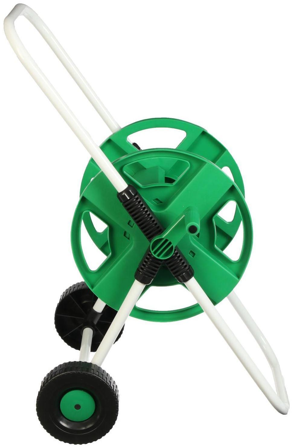 Катушка для шланга до 40 метров, на колёсах, металл, pvc-пластик