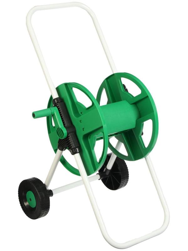 Катушка для шланга до 40 метров, на колёсах, металл, pvc-пластик