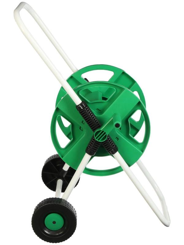 Катушка для шланга до 40 метров, на колёсах, металл, pvc-пластик