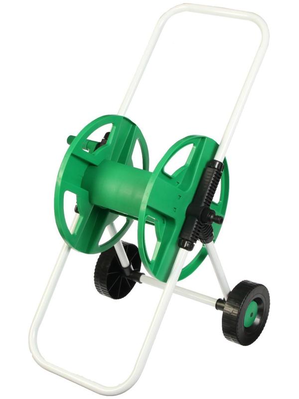 Катушка для шланга до 40 метров, на колёсах, металл, pvc-пластик