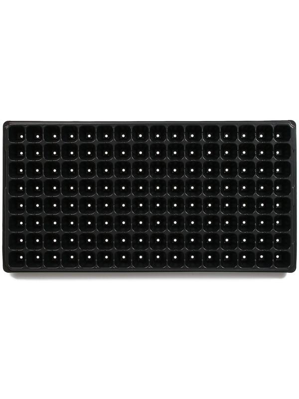 Кассета для рассады, 128 ячеек по 15 мл, чёрная, Greengo