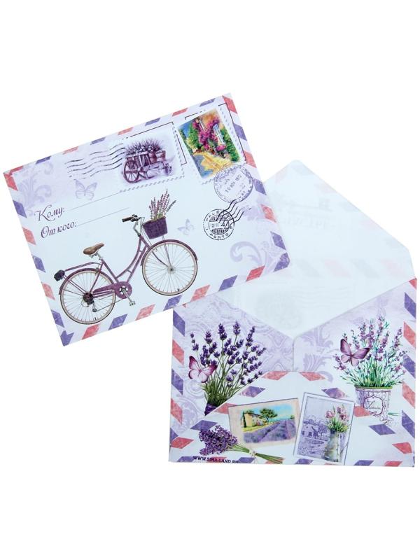 Конверт подарочный «Прованс», 7,5 × 9,8 см