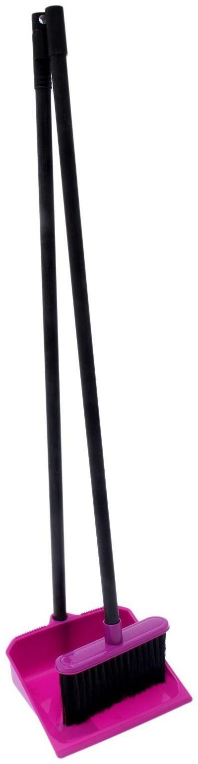 Щётка для пола с совком «Практик», цвет МИКС