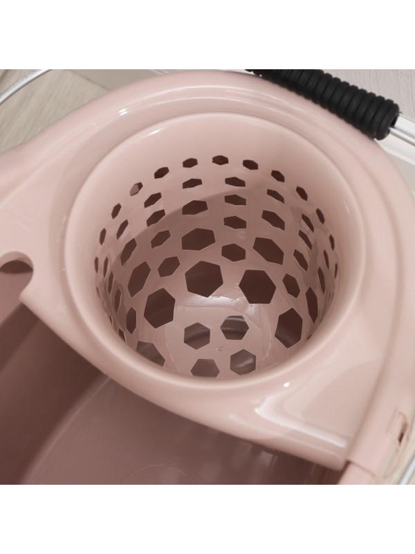 Набор для уборки МОП «Ориджинал», ведро со сливом 12 л, швабра 110 см, цвет МИКС