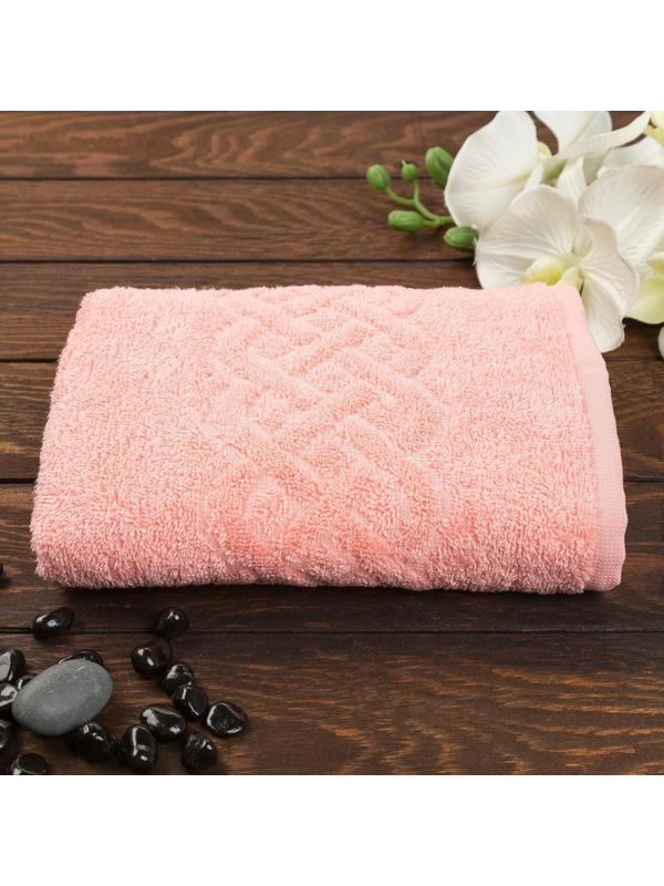 Полотенце махровое Plait 70х130 см, цвет коралл