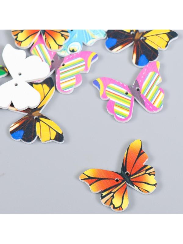 Набор пуговиц декоративных дерево 