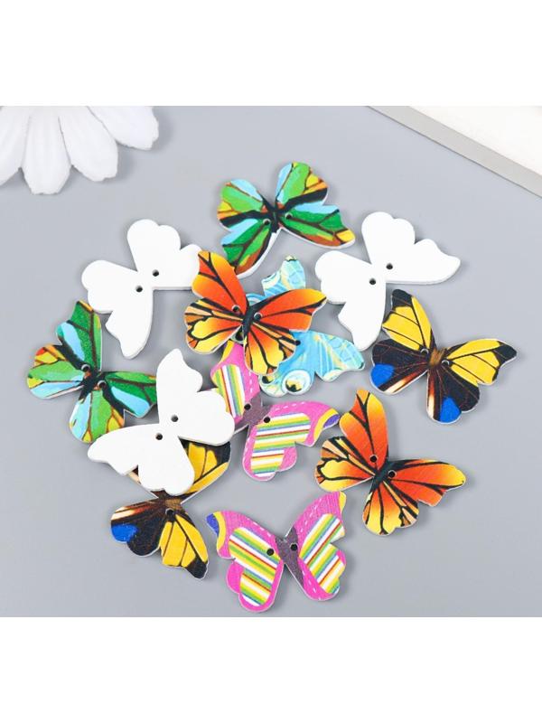 Набор пуговиц декоративных дерево 