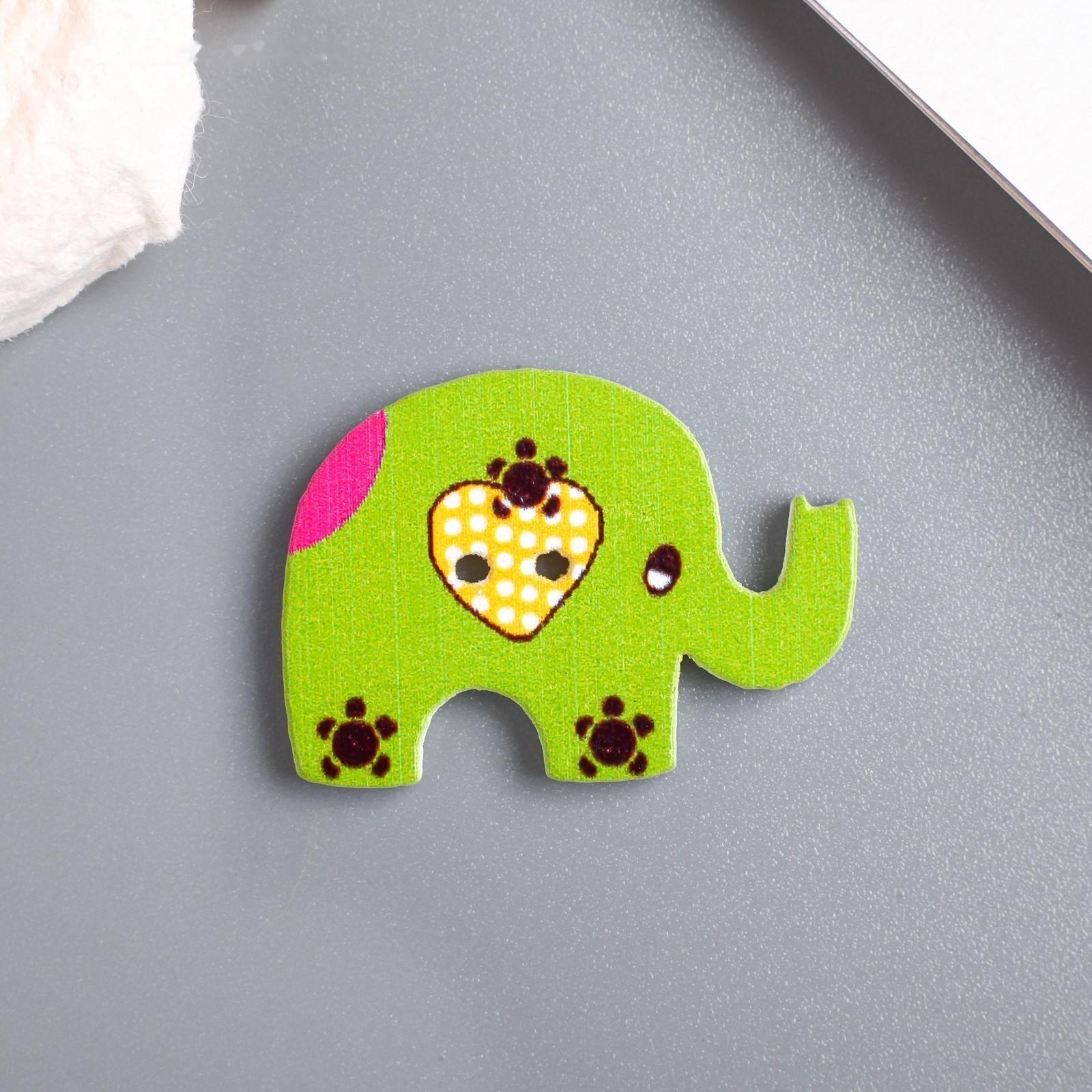 Набор пуговиц декоративных дерево 