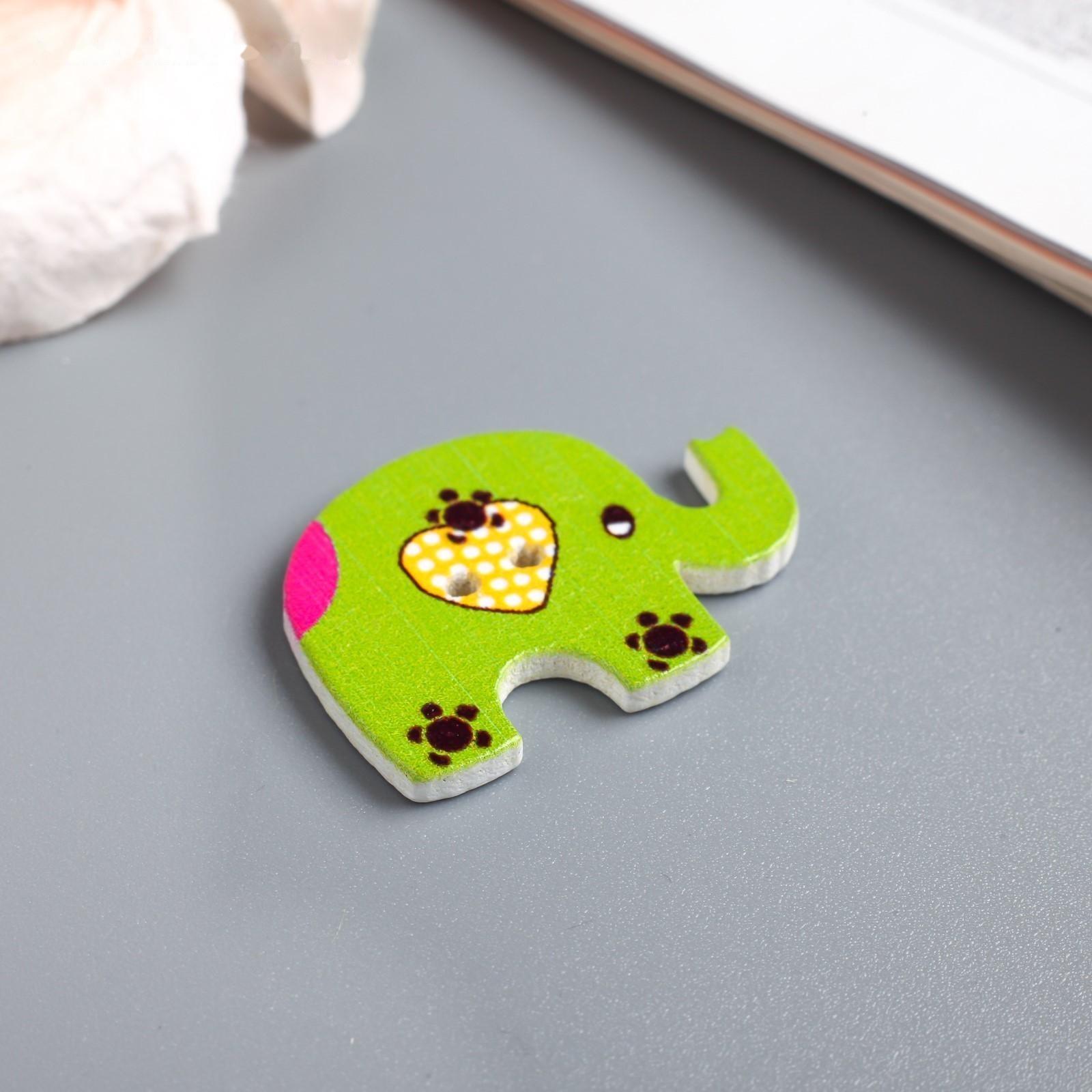 Набор пуговиц декоративных дерево 