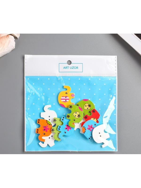 Набор пуговиц декоративных дерево 