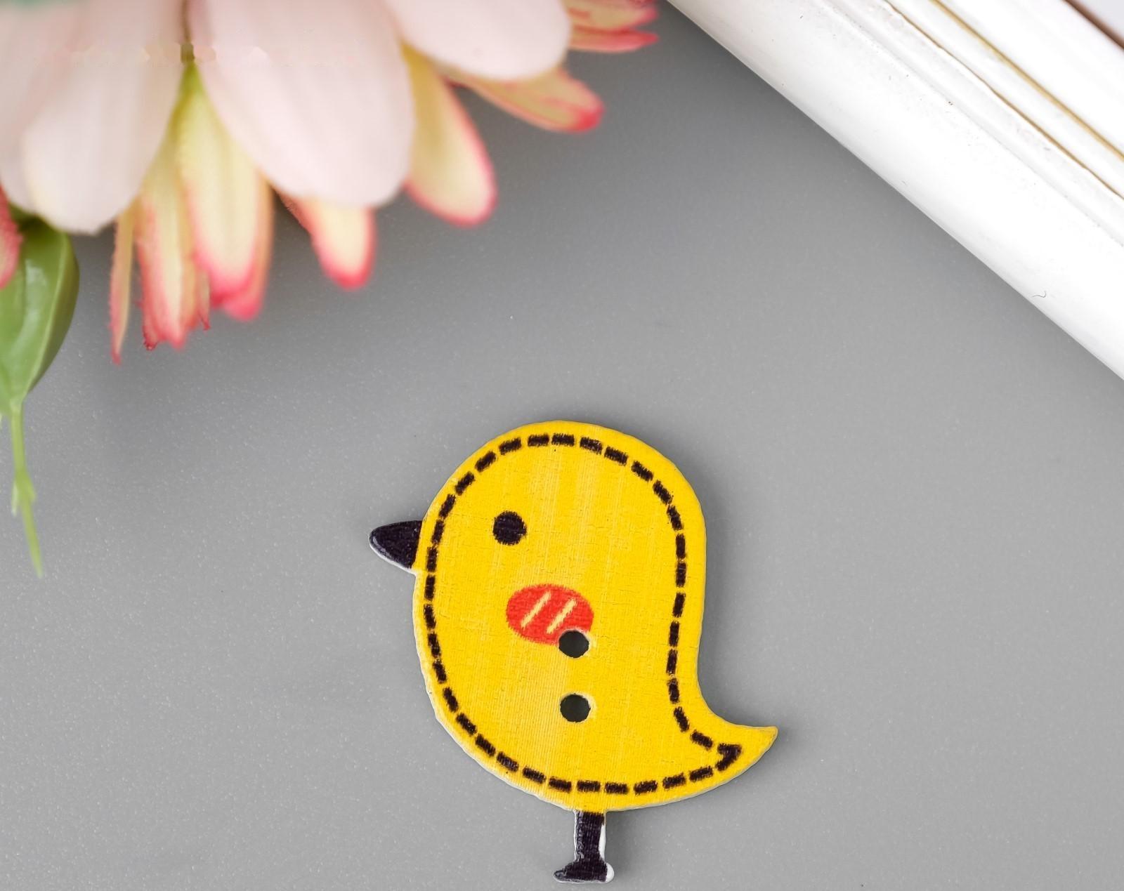 Набор пуговиц декоративных дерево 