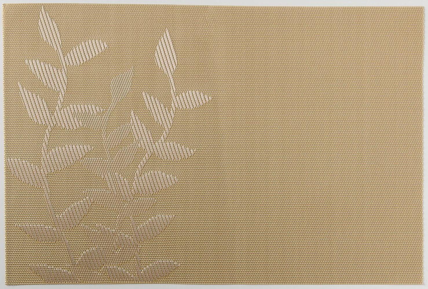 Салфетка сервировочная на стол «Росток», 45×30 см, цвет бежевый