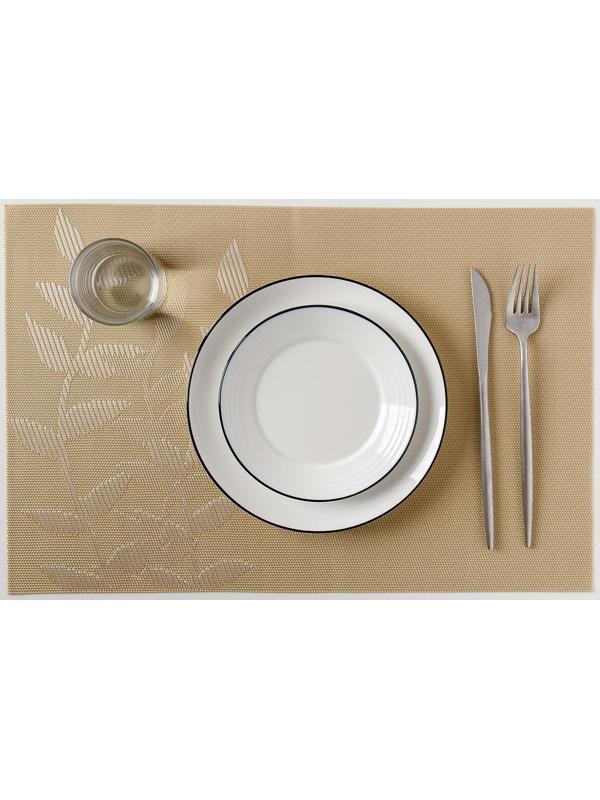 Салфетка сервировочная на стол «Росток», 45×30 см, цвет бежевый