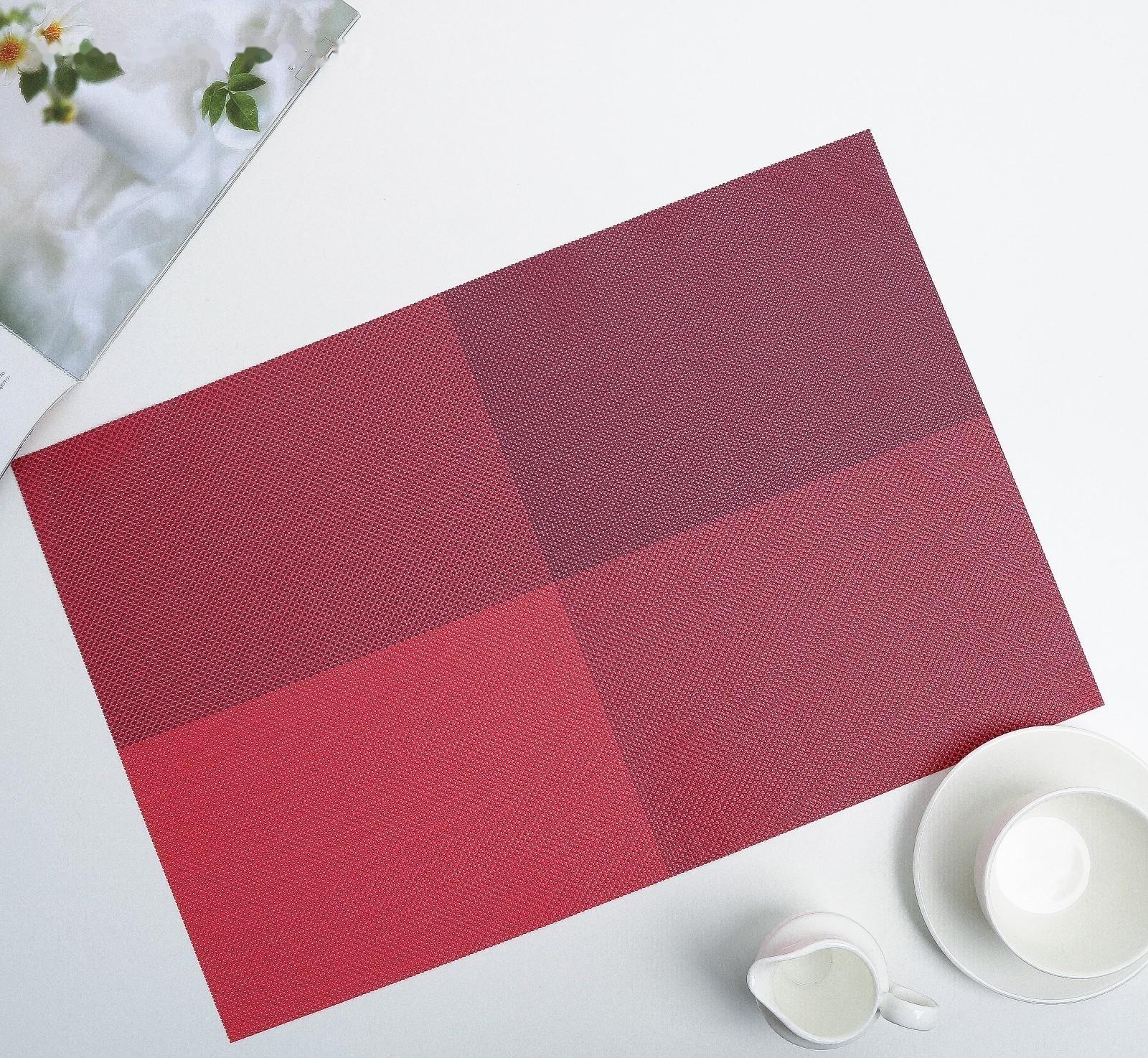 Салфетка сервировочная на стол «Настроение», 45×30 см, цвет красный