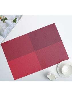 Салфетка сервировочная на стол «Настроение», 45×30 см, цвет красный
