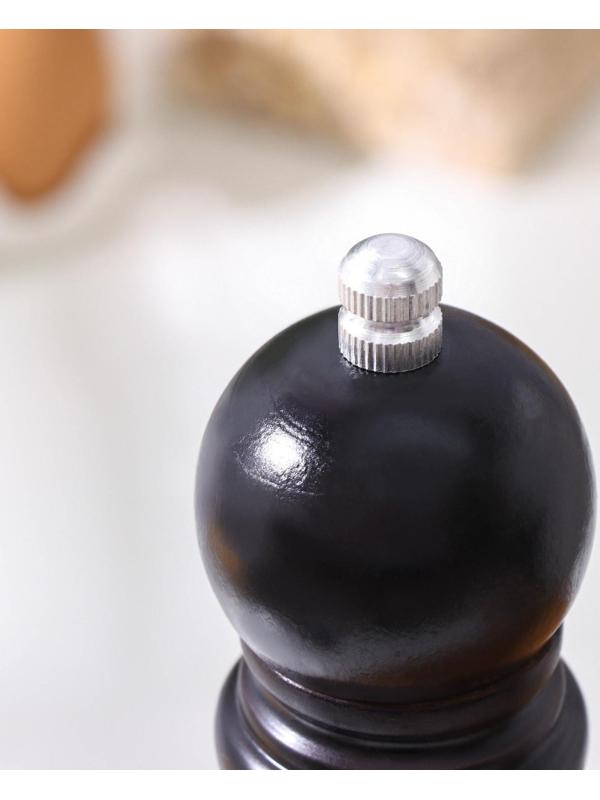 Мельница для специй, 21×4,5 см, металлический механизм, цвет чёрное дерево