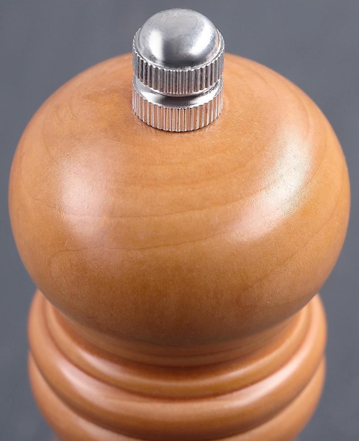 Мельница для специй, 13,5×4,5 см, металлический механизм, цвет светлое дерево