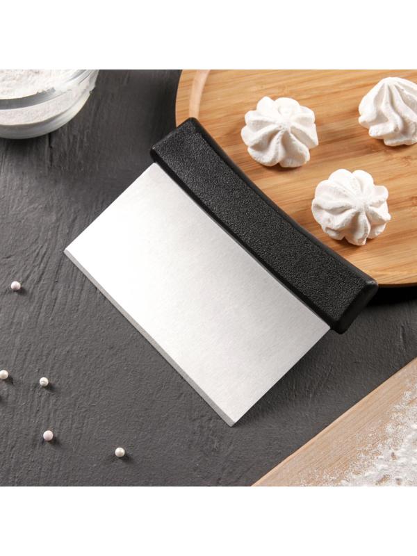 Шпатель кондитерский, 16×11,5 см, цвет чёрный