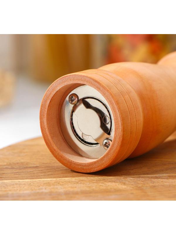 Мельница для специй, 21,5×5 см, металлический механизм, цвет светлое дерево