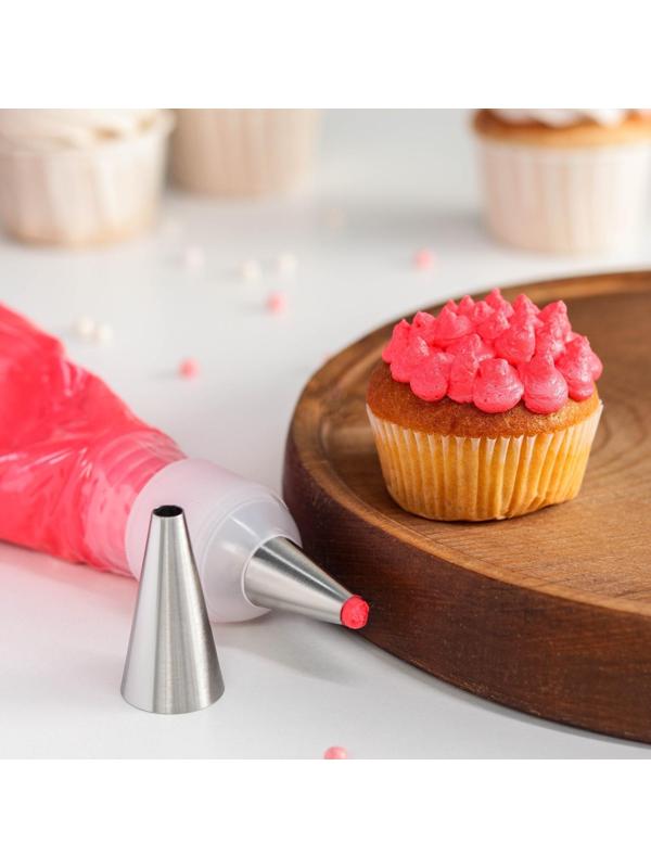 Насадка кондитерская «Трубочка», d=2,4 см, выход 0,6 см, нержавеющая сталь