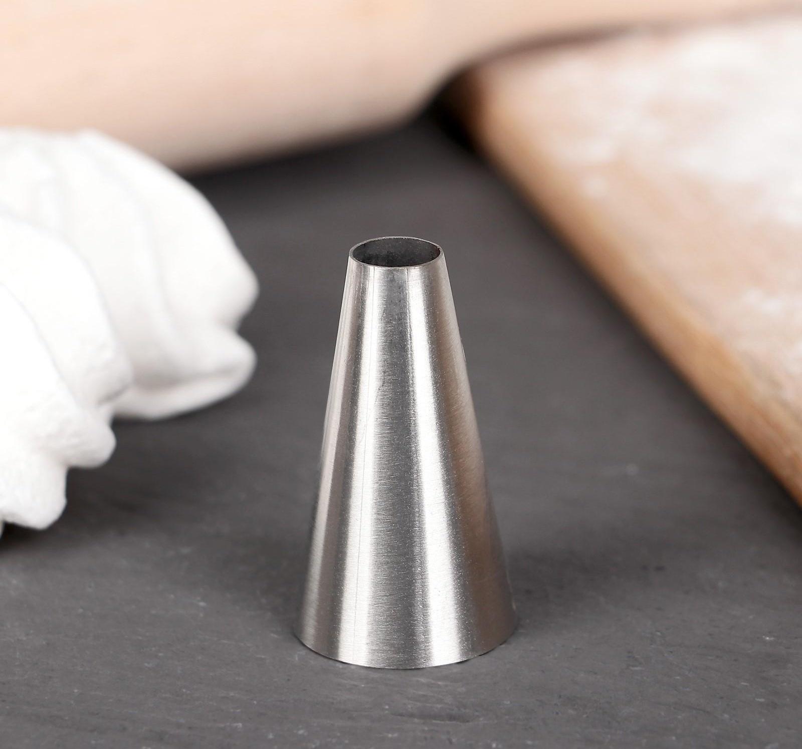 Насадка кондитерская «Трубочка», d=2,3 см, выход 0,8 см, нержавеющая сталь