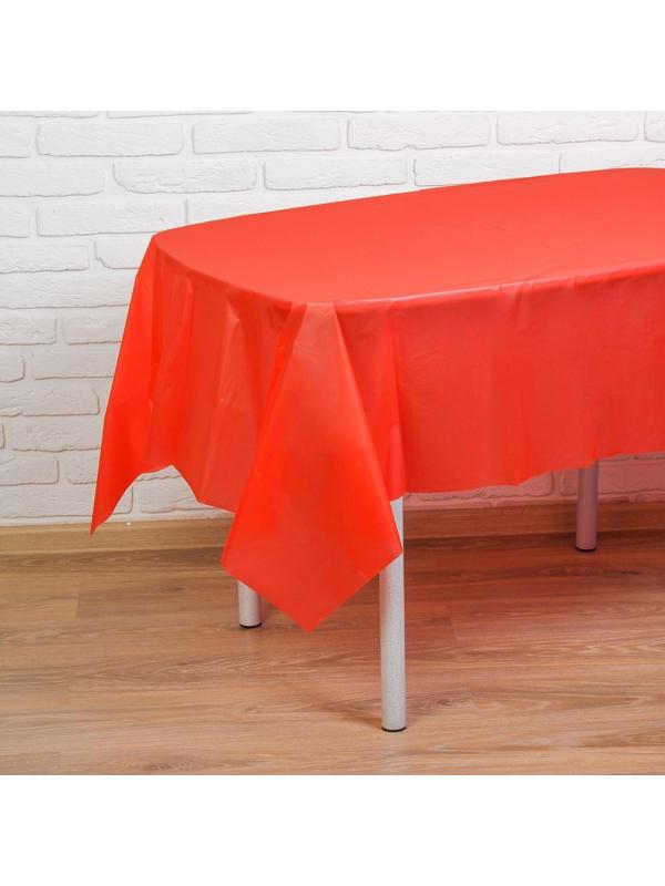 Скатерть «Праздничный стол», 137×183, цвет красный