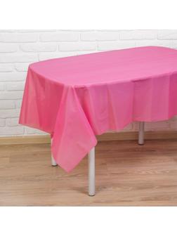 Скатерть «Праздничный стол», 137×183 см, цвет розовый