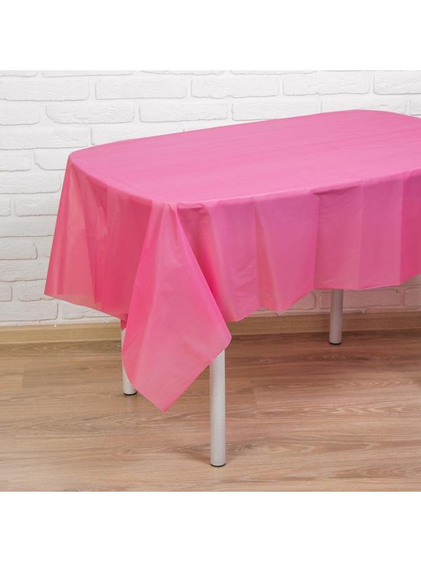Скатерть «Праздничный стол», 137×183 см, цвет розовый