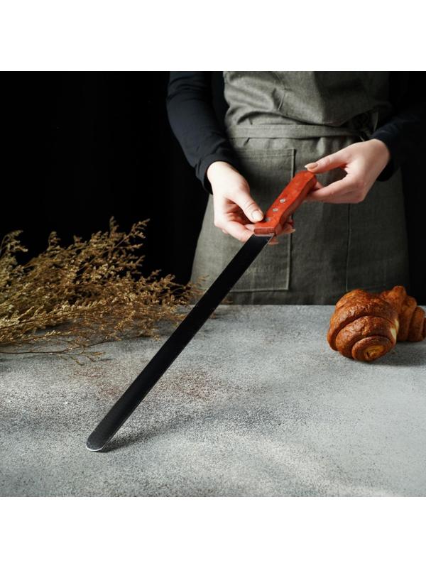 Нож для бисквита, 35 см, ручка дерево