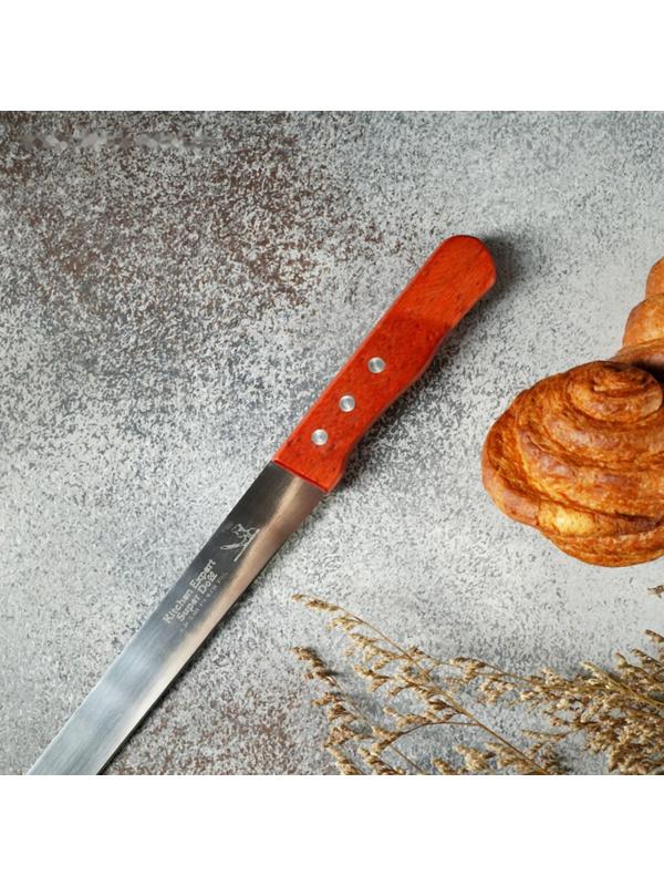 Нож для бисквита, 35 см, ручка дерево