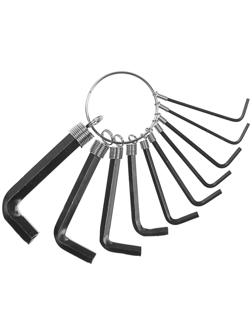 Набор ключей шестигранных на кольце ТУНДРА, 1.5 - 10 мм, 10 шт.