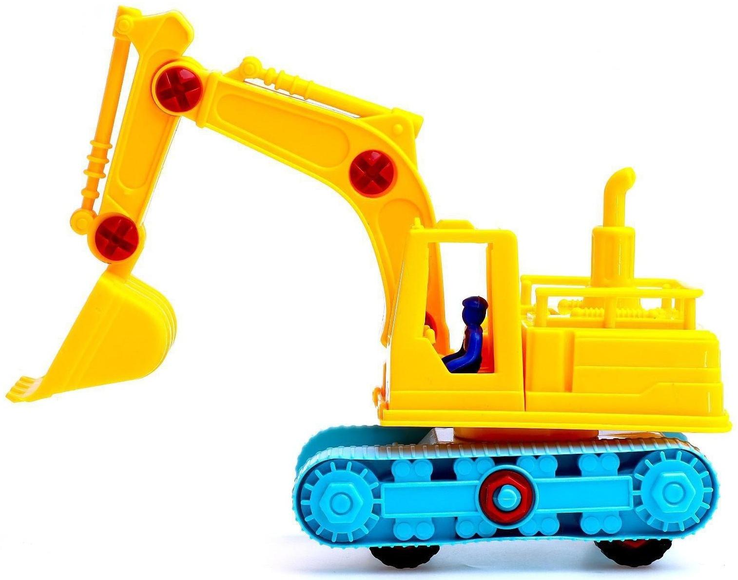 Конструктор Машина «Экскаватор», 33 детали, МИКС
