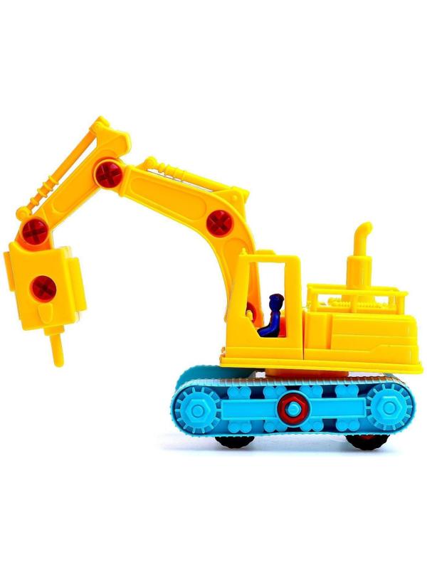 Конструктор Машина «Экскаватор», 33 детали, МИКС