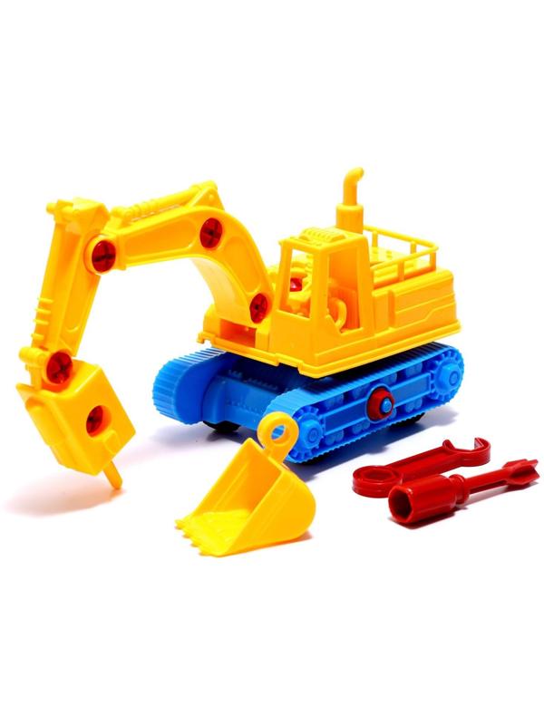 Конструктор Машина «Экскаватор», 33 детали, МИКС
