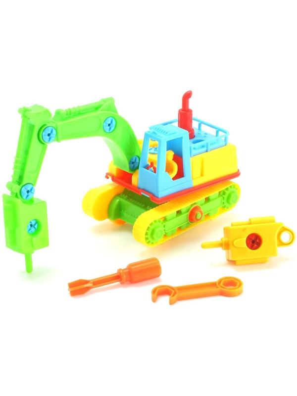 Конструктор Машина «Экскаватор», 33 детали, МИКС